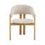 49cm H Linen Upholstered Metal Wing Back Armchair-1736951780