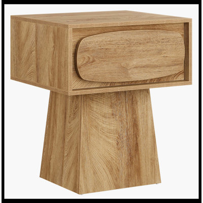 21.6" End Table, Small Side Table With Storage Drawer
