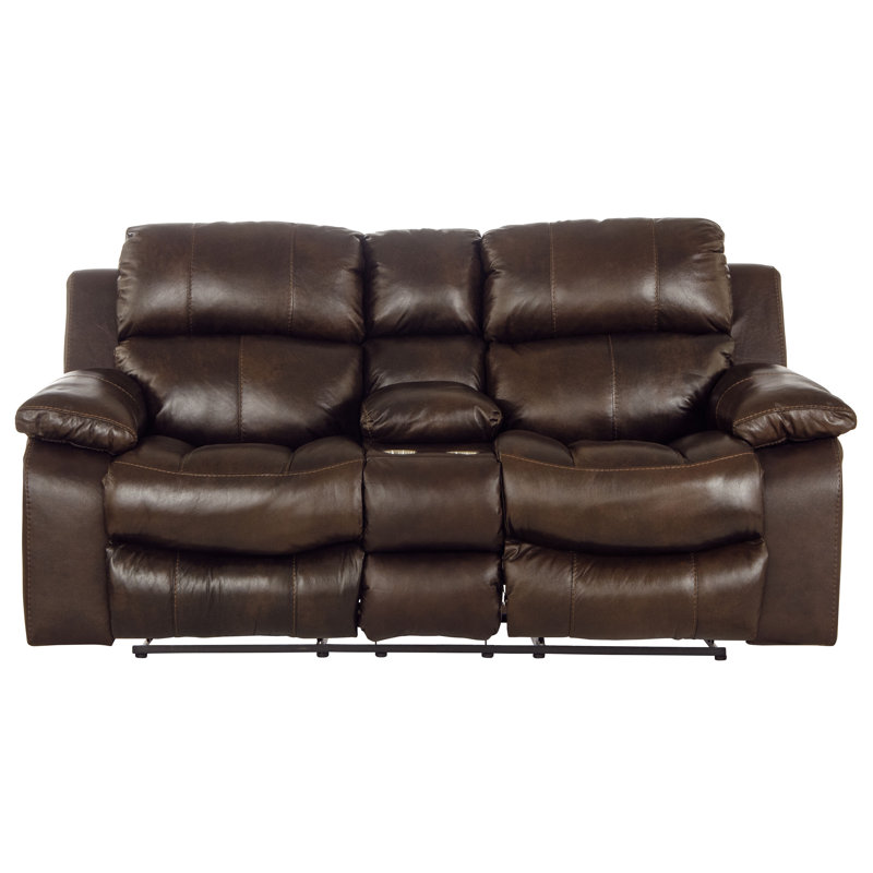  Causeuse inclinable électrique en cuir véritable l 79 po