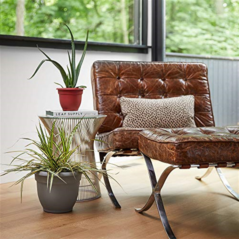 Ketzaly Pot Planter, 13.75" H x 17.75" W x 17.75" D,  Chocolate