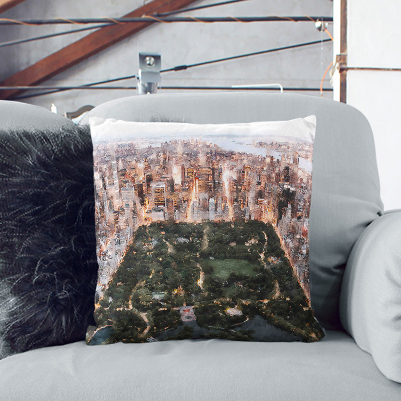 Square Cushion, 55cm H x 55cm W x 20cm D, Black