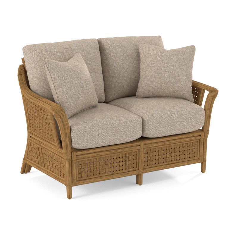 Boca Upholstered 55'' Loveseat, Honey, Basic Beige, 