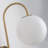 1-Light Mid-Century Modern Globe Wall Sconce