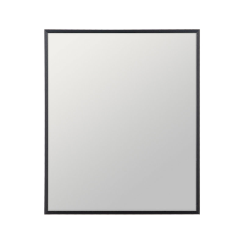 Adoraim Aluminium Rectangle Mirror, Black, 80cm x 60cm