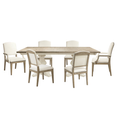 Marlys Extendable Pedestal Dining Set