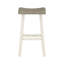 Ensemble de 2 tabourets à hauteur de comptoir de style transitionnel, meubles en bois d'hévéa massif-33941555-33941554