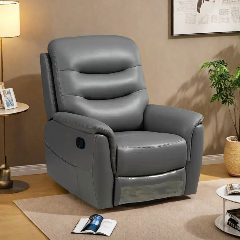 Isaias, Dark Gray Faux Leather