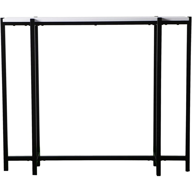 Contemporary Narrow Console Table, Black