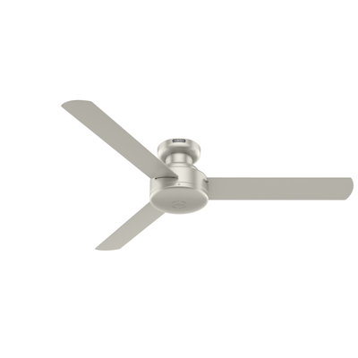 Presto 52" 3 - Blade Modern Low Profile Indoor Ceiling Fan with Wall Control