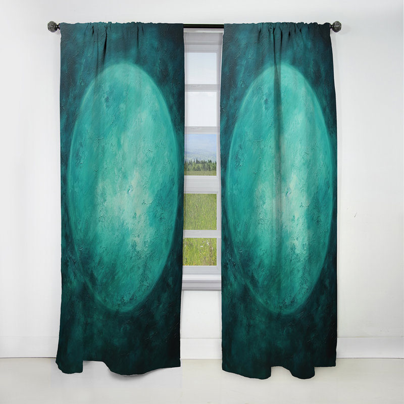Viehbacher - Rideau lune - Rideau occultant sans motif - 1 panneau, L 52 po x L 95 po