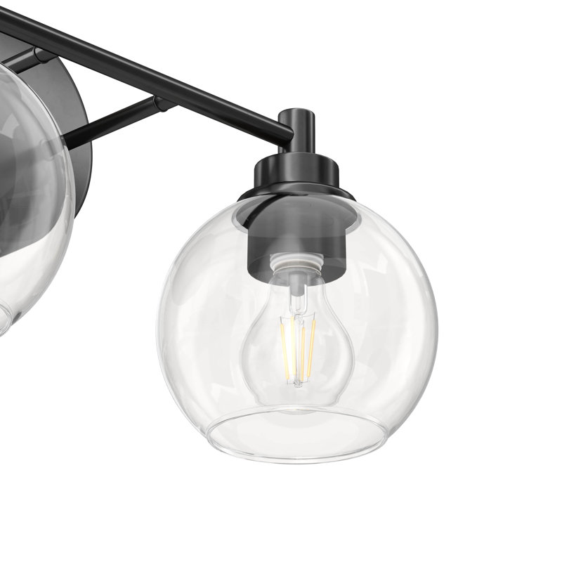 Shelburn Dimmable Vanity Light, Matte Black, 2