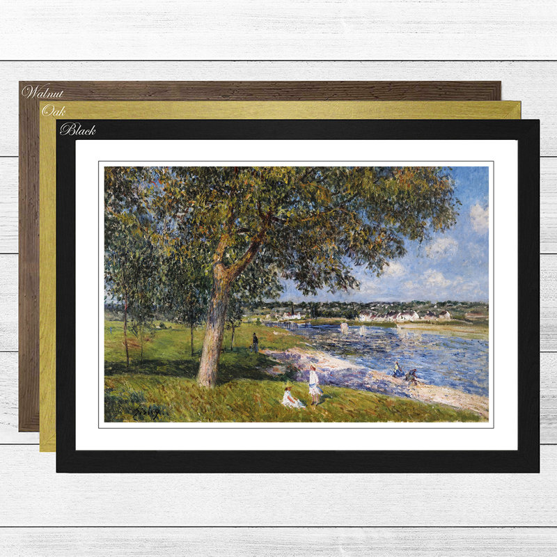 Alfred Sisley - Single Picture Frame Painting, Walnut