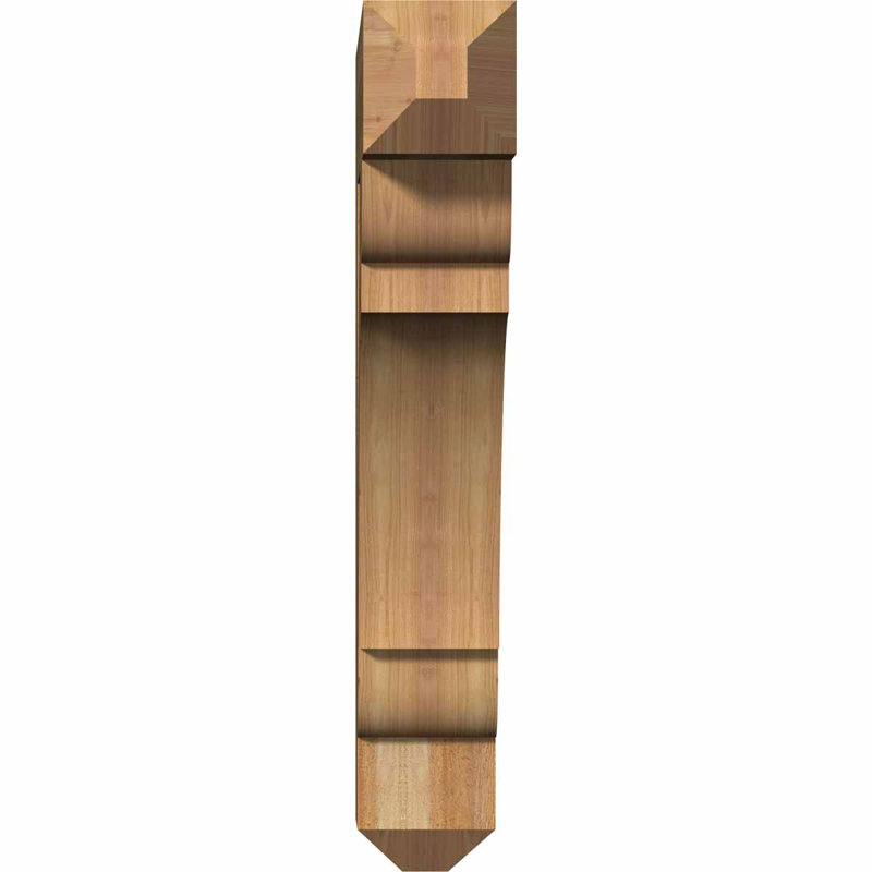 Olympic Craftsman Bracket, 36"H x 6"W x 28"D, Western Red Cedar (Rough)