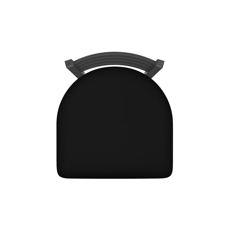 Tabouret de bar pivotant de 36" Evers, Vinyle - vinyle noir, Étain, Tabouret de bar (siège d’une hauteur de 30 po)