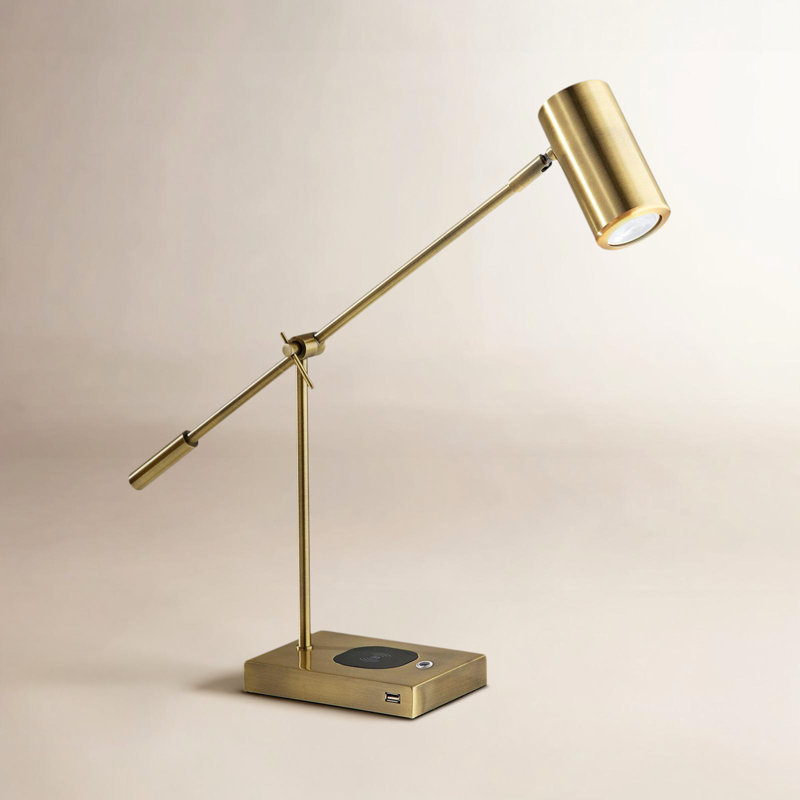 Lampe de bureau USB en métal Serna