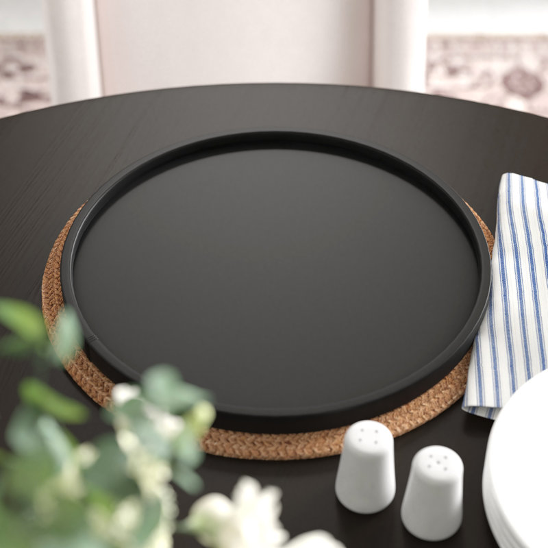 Ebern Designs Botsford Plastic Tray, Black