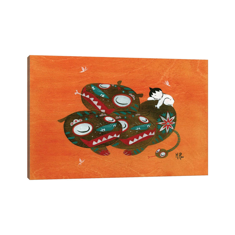 Hellhound 1 Piece Wrapped Canvas Wall Art, 20.32 cm H x 30.48 cm W