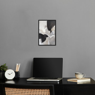 «Foggy Rise Masculine Abstract Man Cave», art mural par Notoriart