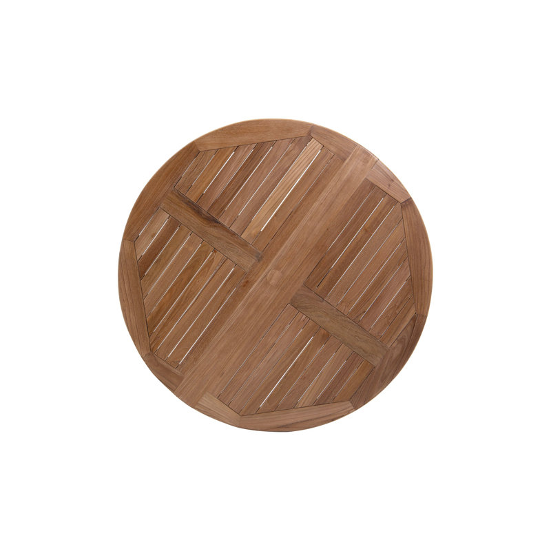 Jamer Outdoor Round Teak Dining Table