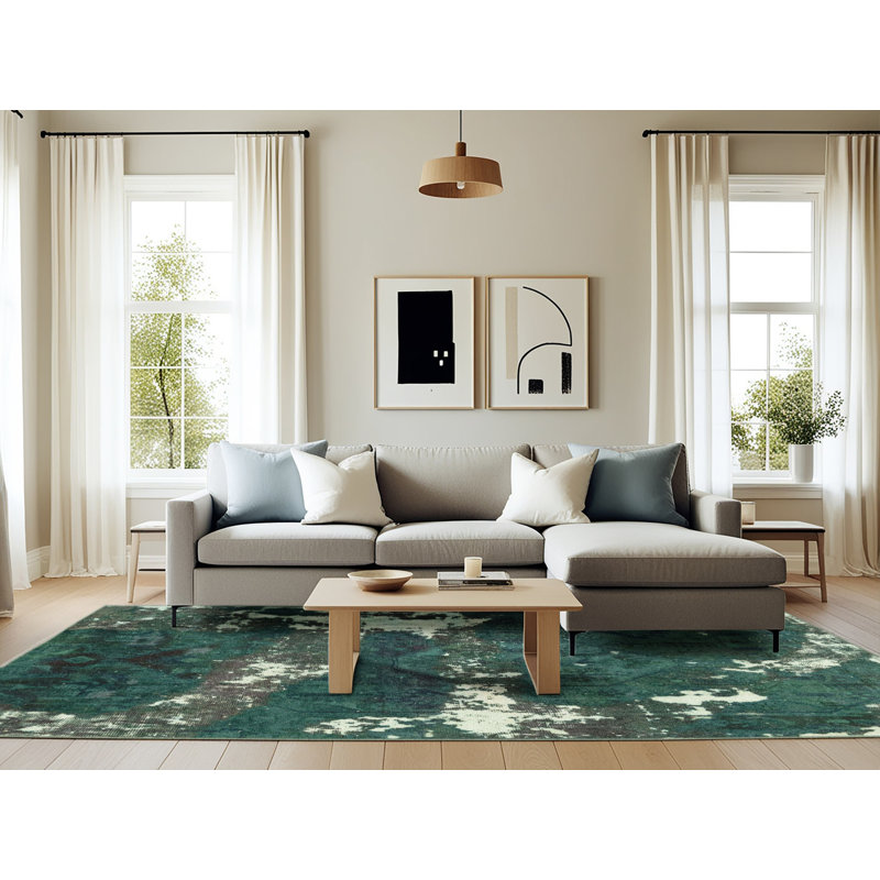 Tapis abstrait moderne 3852, Rectangle 6 pi x 9 pi