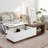 47.2"-59" W Extendable Coffee Table, Lift Coffee Table with Charging Station & Hidden Storage, Space Saving Center Table with Adjustable Shelf for Living Room, Home Office-119363439
