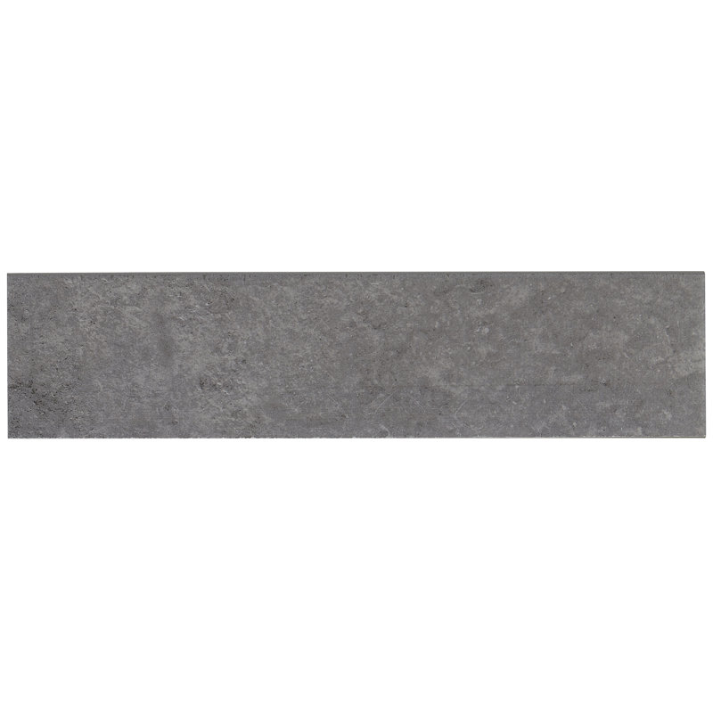 Gray Matte Porcelain Bullnose Tile Trim 12'' x 3''