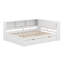 Lit de jour en bois pour grand lit avec éclairage à DEL intégré, ports de chargement USB, 2 tiroirs spacieux-6272666
