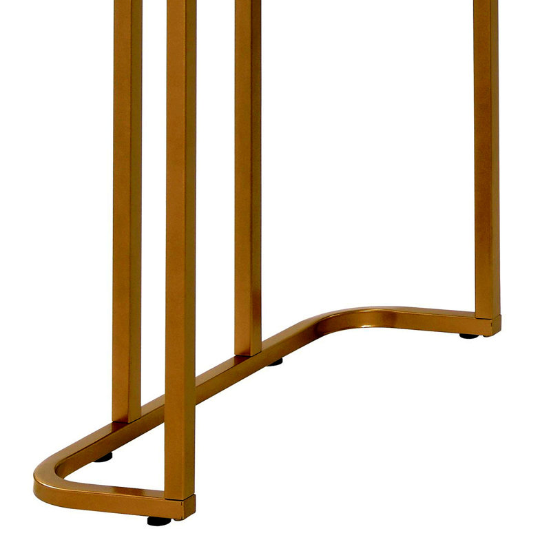 Mclennan Rectangular Writing Desk, Gold Rose
