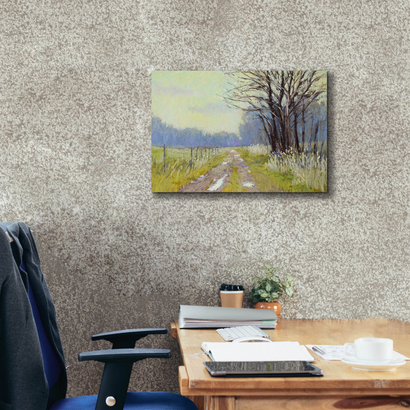 «Spring Warm Up» par Carol Strock Wasson, art mural sur toile, H 18 po x l 26 po x P 0,75 po