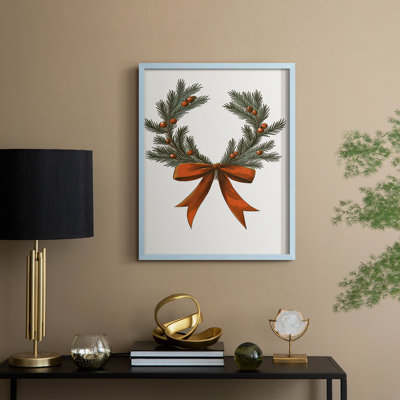 Art des Fêtes de Noël - série 2 - CCXCI, reproduction encadrée - bois massif