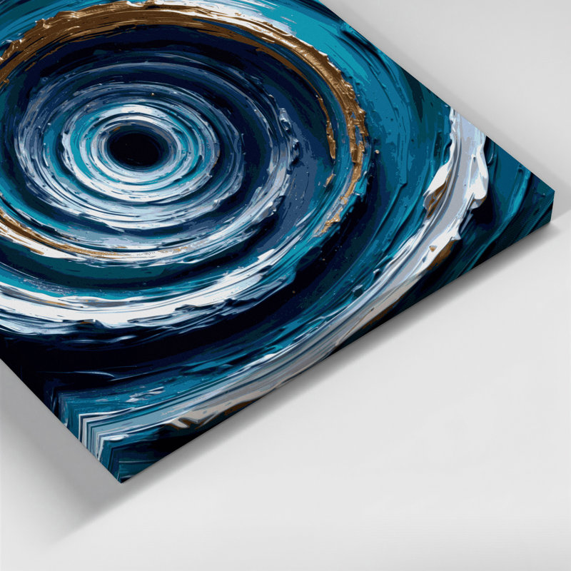 Art mural sur toile Sci Fi Wormhole, H 12 po x l 12 po
