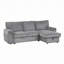 U_STYLE Canapé-lit modulaire rembourré avec poches de rangement et porte-gobelets discrets pour la vie moderne