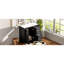 Meuble-lavabo noir 36 po avec lavabo en céramique