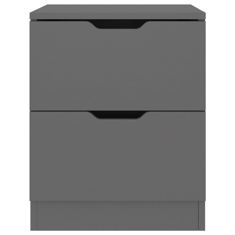 Side Table with Storage, Grey
