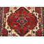 Tapis blanc en laine des années 1990 de 3 pi 10 po x 4 pi 8 po Fathmah