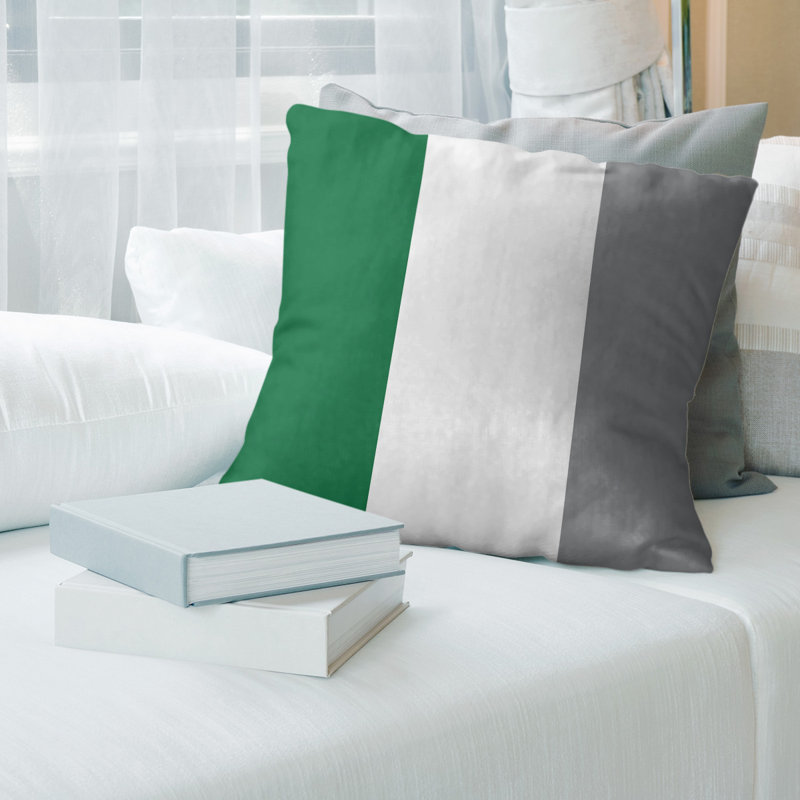 Housse de coussin, 20 po x 20 po, Blanc, Simili lin