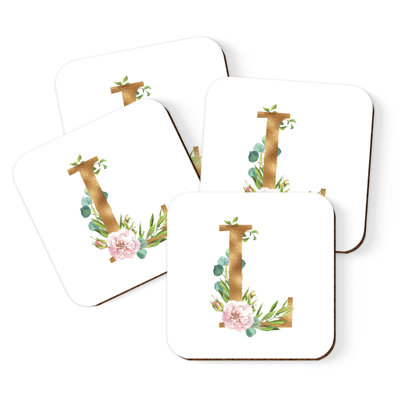 Cork Square 4 Piece Coaster Set
