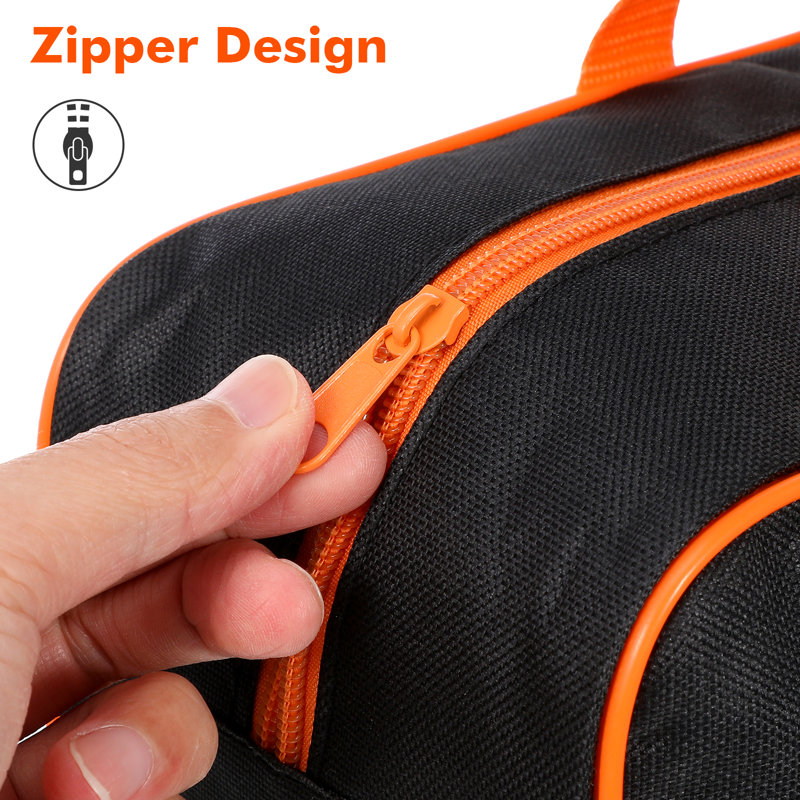 Black and Orange Oxford Cloth Barbecue Tool Storage Bag