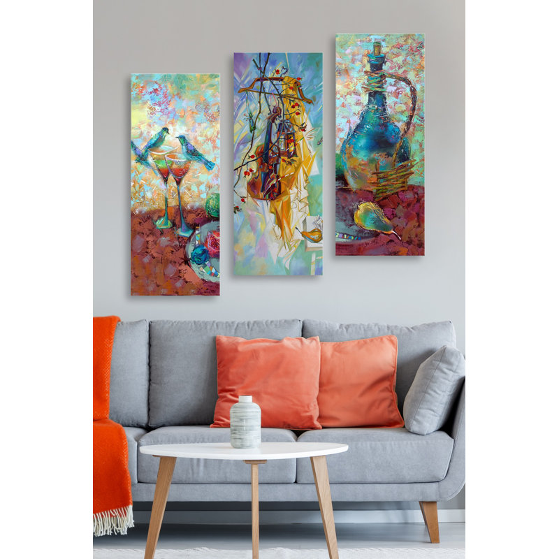 Ensemble de 3 panneaux décoratifs élégants, 27,6 po x 19,7 po | 100% panneau de fibres à densité moyenne, épaisseur: 0,1 pouce | Parfait pour le salon, la chambre à coucher et le bureau, et pour une œuvre d'art élégante et polyvalente