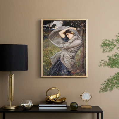 «Vintage Landscape CII», reproduction encadrée - bois massif