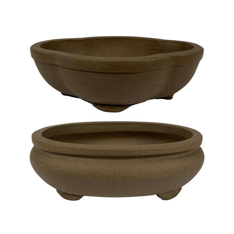 Ensemble de pots à fleurs en argile 2 pièces Munis
