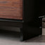Armoire d'appoint en bois manufacturé noir massif-1674525497