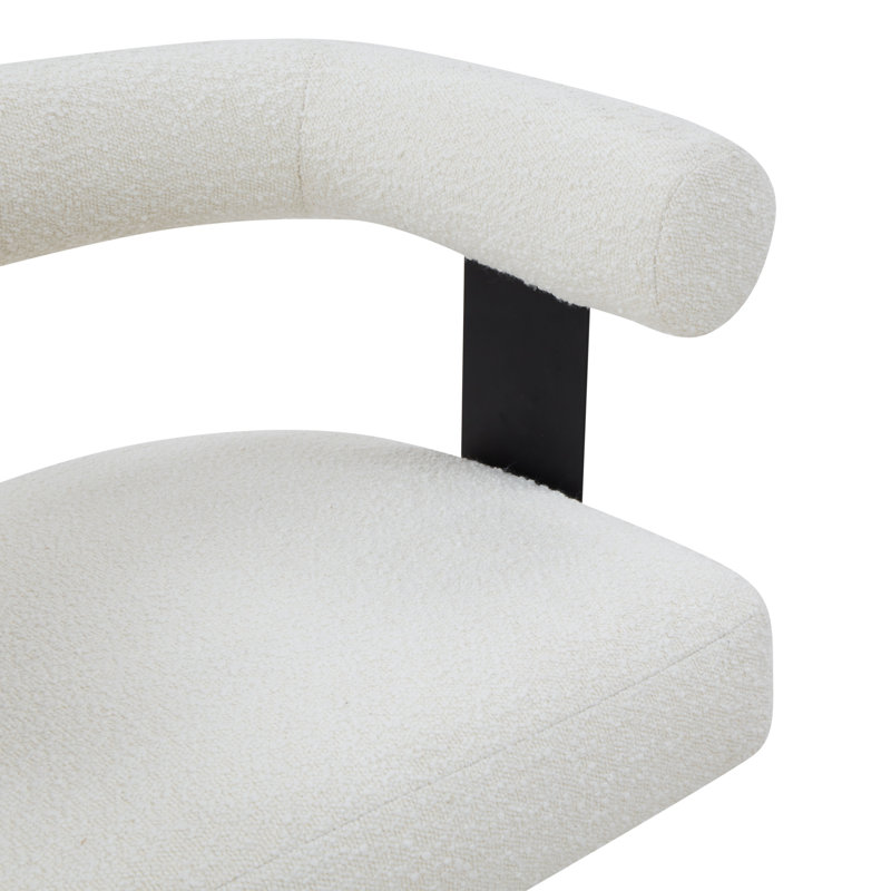 Baron Adjustable Swivel Desk Chair, Ivory