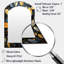 «Black and Gold Leaf Charm In Winter - Leaves Arch Unique Wall Mirror Decor», grand miroir asymétrique doré, impression sur métal-1250265060