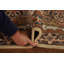 Tapis de couloir oriental ivoire 3x8