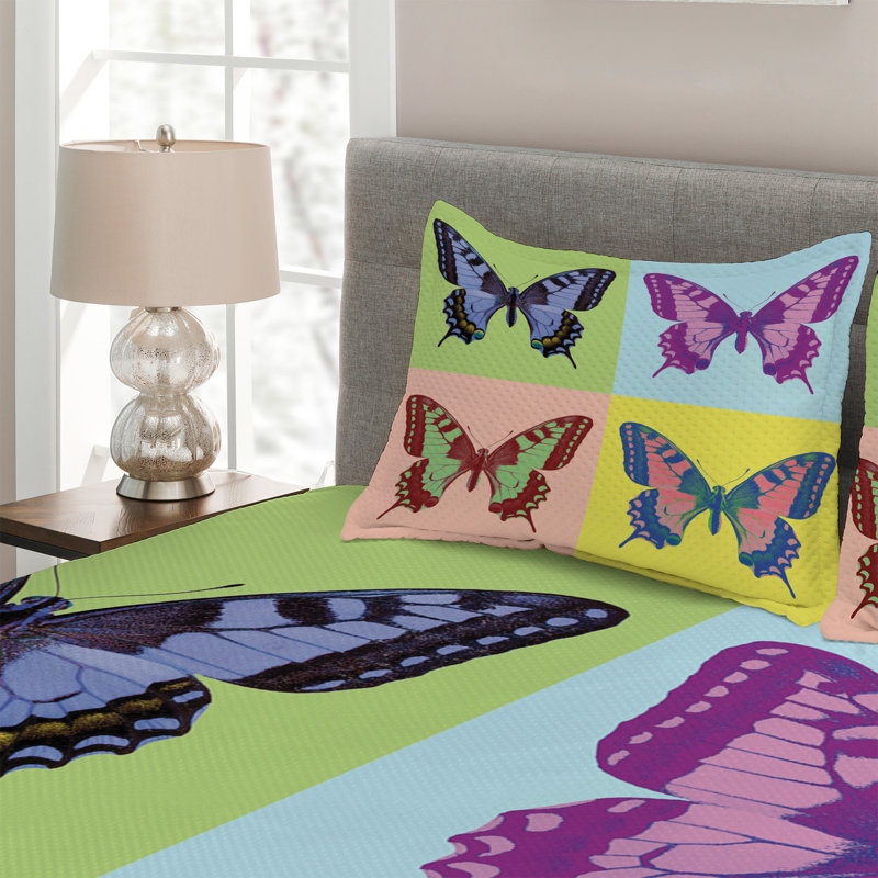 Farmhouse / Country Polyester Floral Coverlet