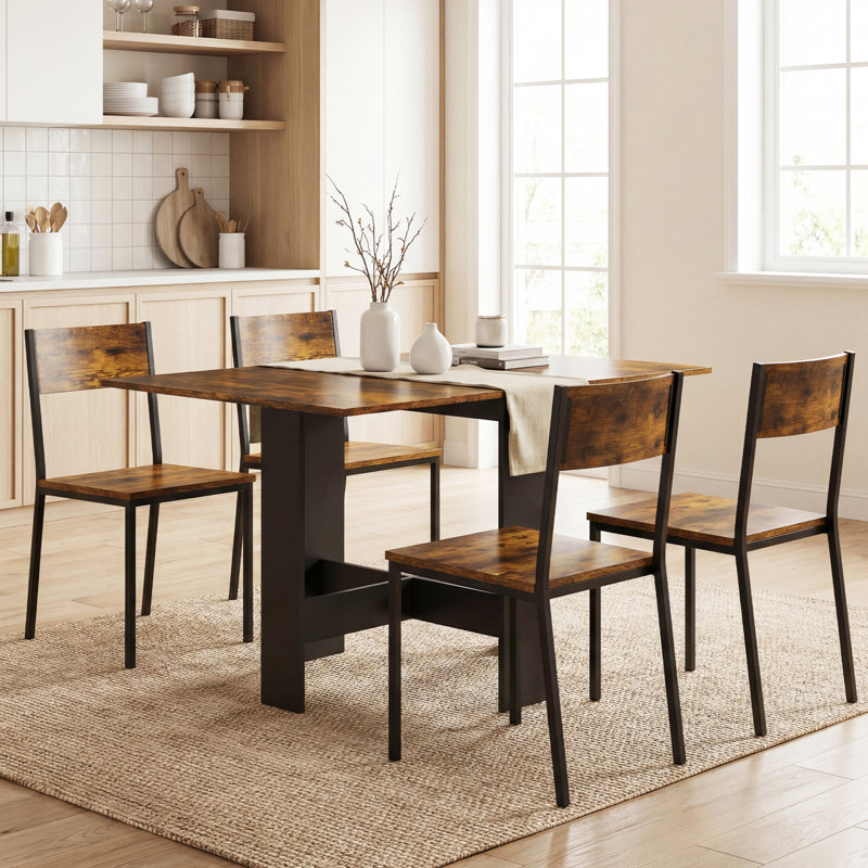 Dining Table, Brown, Black