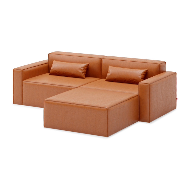 Canapé modulaire 3 pièces Mix, Cuir Vegan AppleSkin vegan