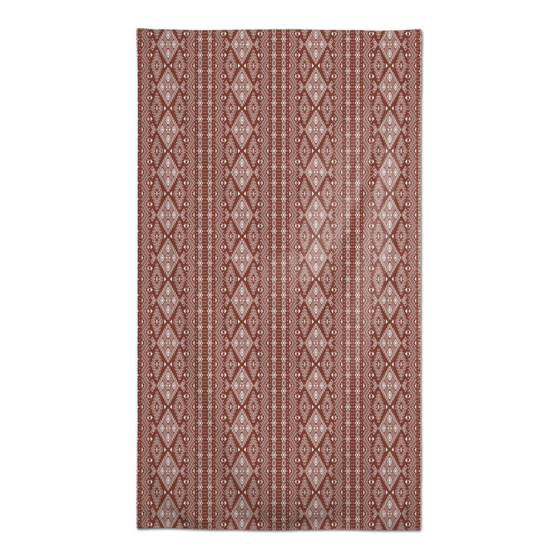 Dufour Geometric Tablecloth, Red