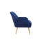 Fauteuil en velours Hulings-121274004